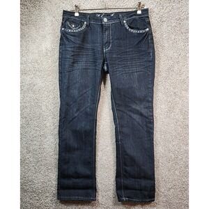 Suko Jeans Womens 12 (Fits 34x29) Blue Denim Embellishment Y2k Outdoor